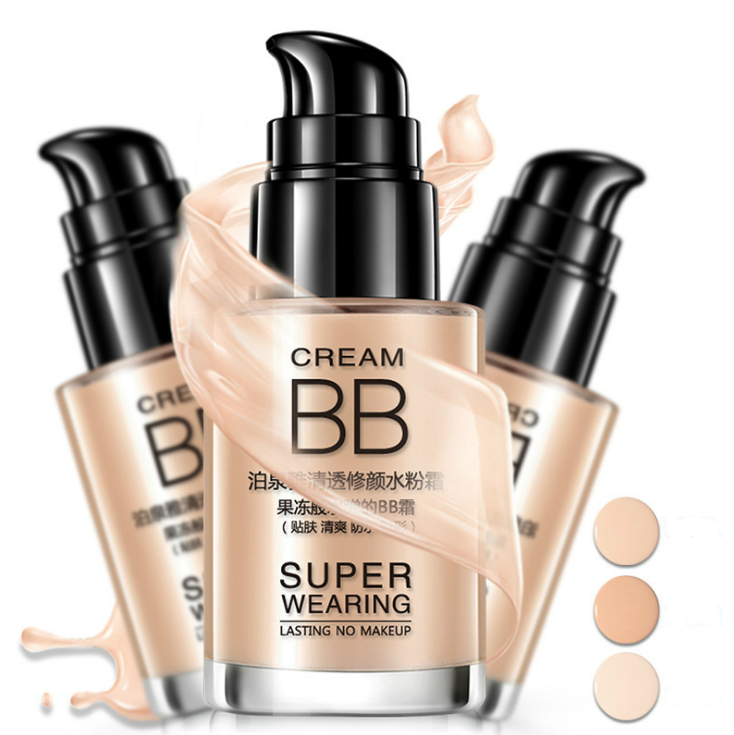 Clear and sleek hydrating cream nude makeup BB cream