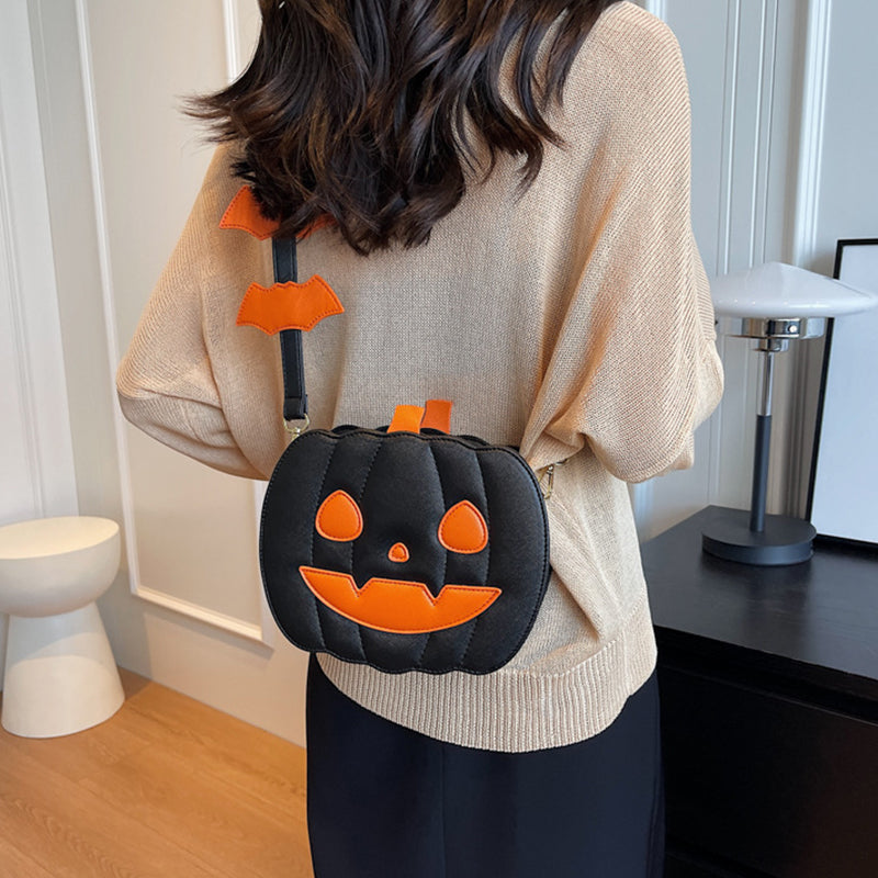Halloween Bags Funny Pumpkin Cartoon Shoulder